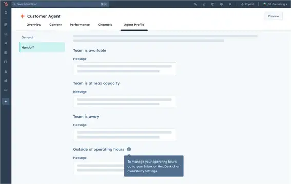 Customer Agent - Service Hub_Handoff
