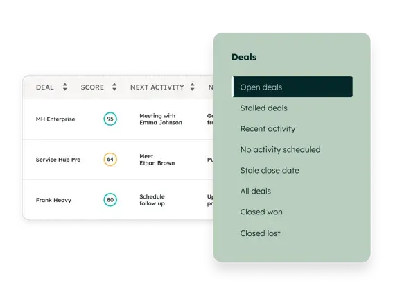 Sales Workspace Deal Tab